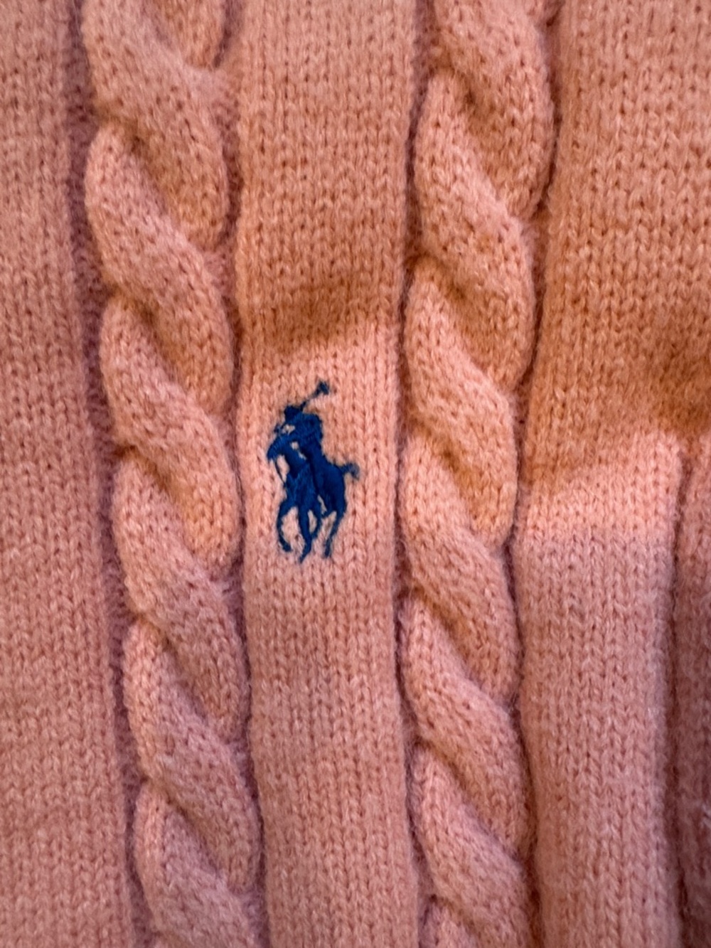 Ralph Lauren Pink Cable-Knit Pullover Sweater - Picture 3 of 4